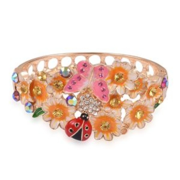 Multi Color Austrian Crystal Bangle - Picture 2 of 6